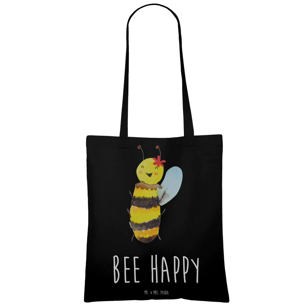 Tragetasche Biene Happy Beuteltasche, Beutel, Einkaufstasche, Jutebeutel, Stoffbeutel, Tasche, Shopper, Umhängetasche, Strandtasche, Schultertasche, Stofftasche, Tragetasche, Badetasche, Jutetasche, Einkaufstüte, Laptoptasche, Biene, Wespe, Hummel