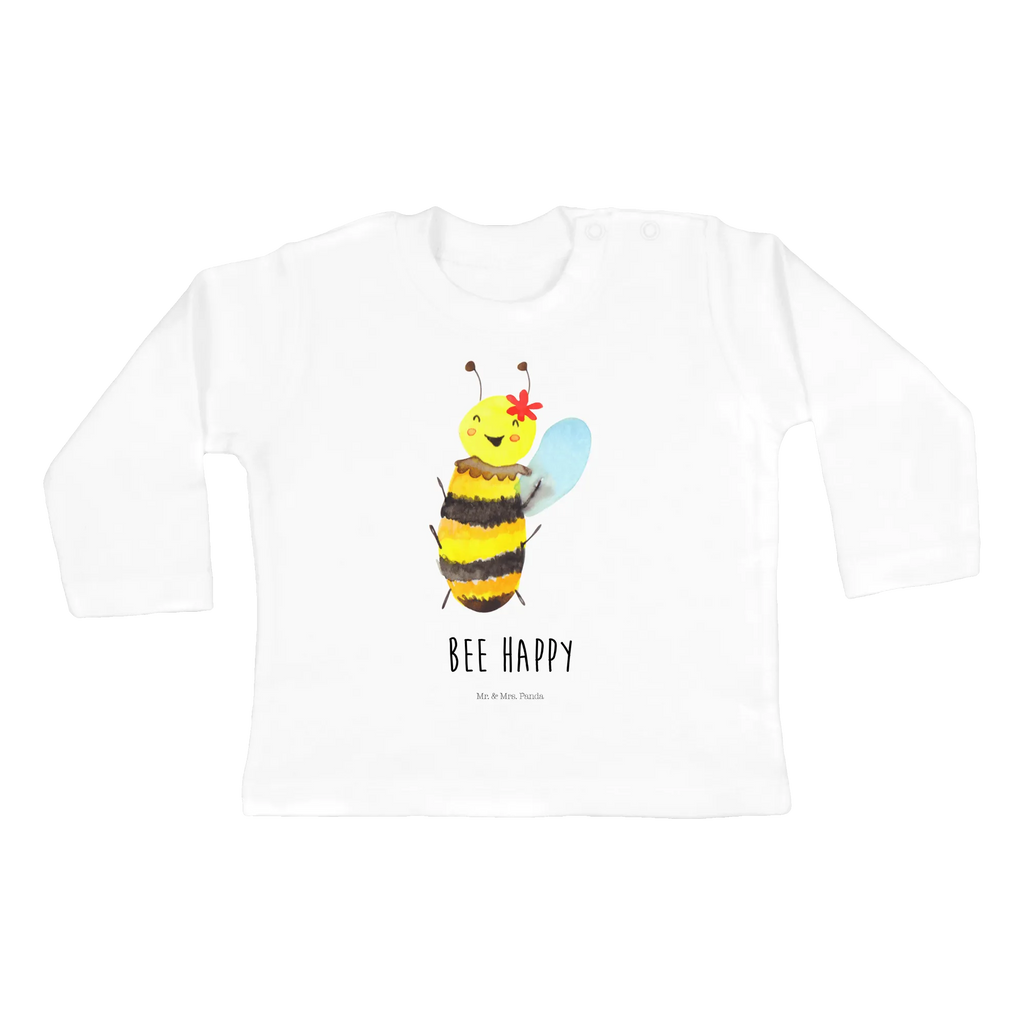 Baby Longsleeve Biene Happy Mädchen, Jungen, Baby, Longsleeve, Langarm, Bio, Kleidung, uni, Langarmshirt, Biene, Wespe, Hummel