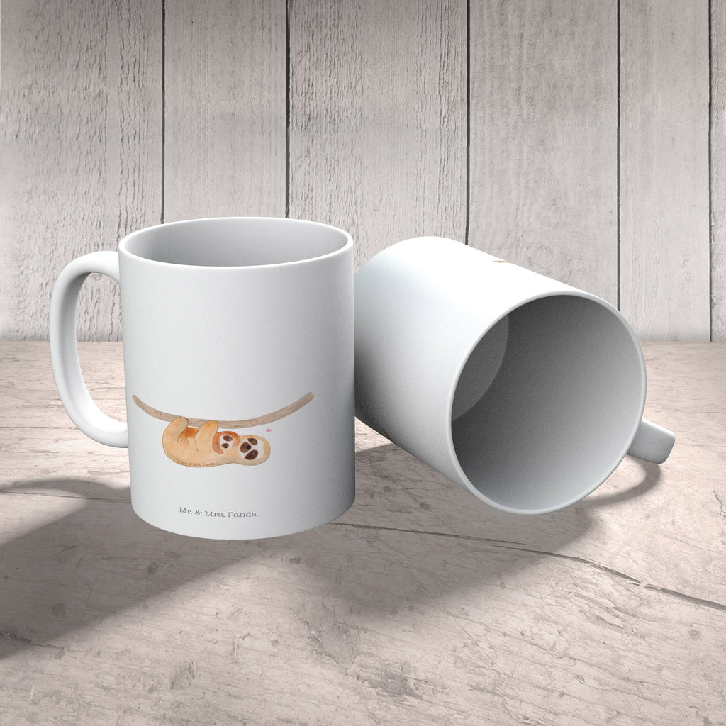 Kindertasse Faultier mit Kind Kindertasse, Kinder Tasse, Kunststoff Tasse, Kindergarten Tasse, Trinkbecher, Camping Becher, Kaffeetasse, Kunststoffbecher, Kindergartenbecher, Outdoorgeschirr, Kunststoffgeschirr, Reisebecher, Reisetasse, Kinderbecher, Bruchfeste Tasse, Bruchsichere Tasse, Plastik Tasse, Plastiktasse, Faultier, Faultier Geschenk, Faultier Deko, Kind, Baby, Liebe, Mutter, Mama, Geburt, Kinder, Faulheit, Spaß, Niedlichkeit