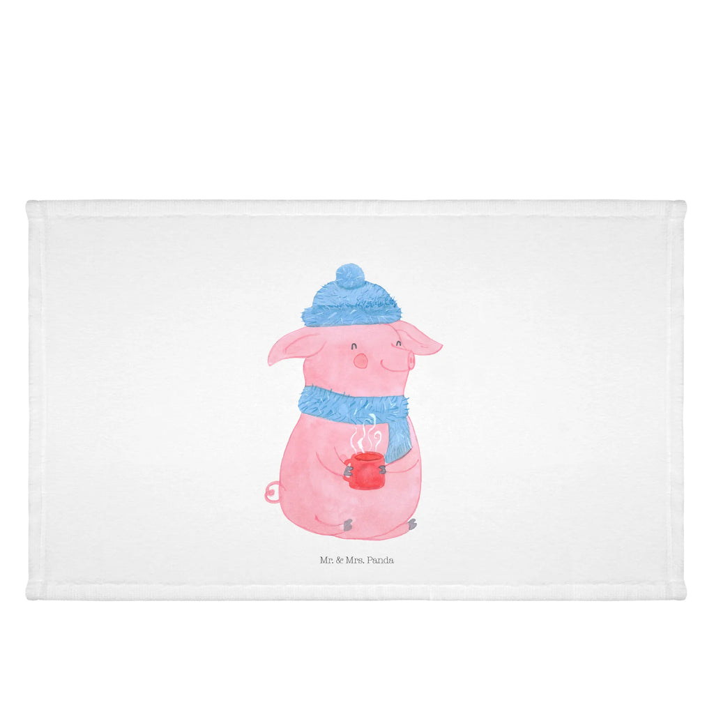 Gäste Handtuch Lallelndes Glühschwein Handtuch, Badehandtuch, Badezimmer, Handtücher, groß, Kinder, Baby, Winter, Weihnachten, Weihnachtsdeko, Nikolaus, Advent, Heiligabend, Wintermotiv, Glühwein, Betrunken, Weihnachtsmarkt, Spruch