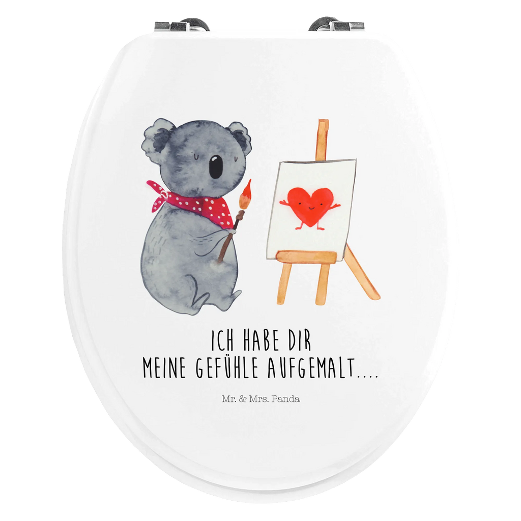 Motiv WC Sitz Koala Künstler Klobrille, Klodeckel, Toilettendeckel, WC-Sitz, Toilette, Koala, Koalabär, Liebe, Liebensbeweis, Liebesgeschenk, Gefühle, Künstler, zeichnen