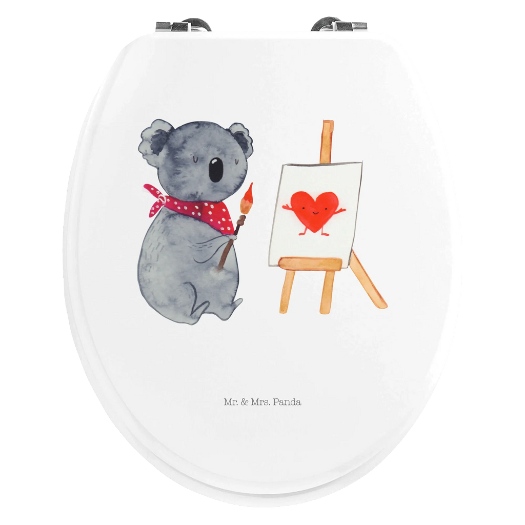 Motiv WC Sitz Koala Künstler Klobrille, Klodeckel, Toilettendeckel, WC-Sitz, Toilette, Koala, Koalabär, Liebe, Liebensbeweis, Liebesgeschenk, Gefühle, Künstler, zeichnen