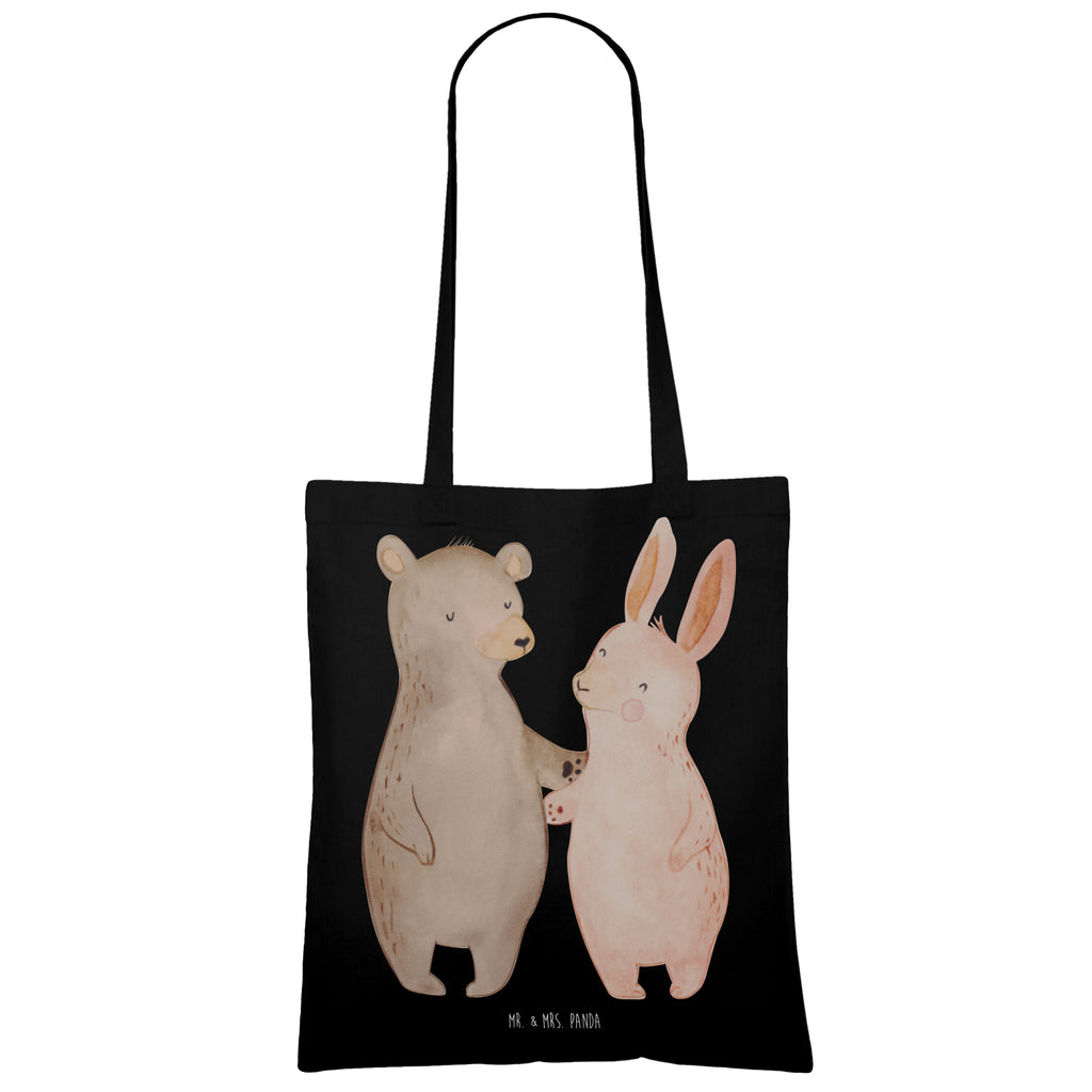 Tragetasche Bär Hase Umarmen Beuteltasche, Beutel, Einkaufstasche, Jutebeutel, Stoffbeutel, Tasche, Shopper, Umhängetasche, Strandtasche, Schultertasche, Stofftasche, Tragetasche, Badetasche, Jutetasche, Einkaufstüte, Laptoptasche, Liebe, Partner, Freund, Freundin, Ehemann, Ehefrau, Heiraten, Verlobung, Heiratsantrag, Liebesgeschenk, Jahrestag, Hocheitstag, Freunde, bester Freund, Hase, Bär, Bärchen, best friends