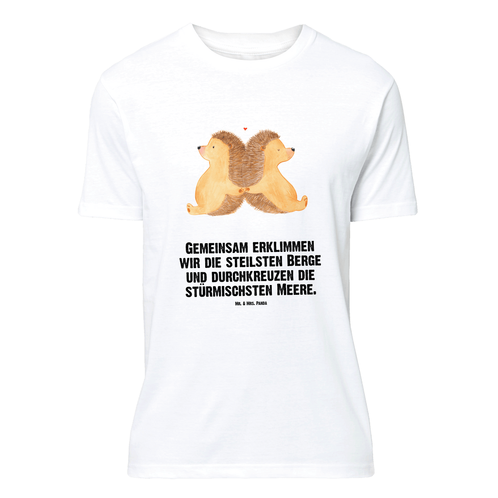 T-Shirt Standard Igel händchenhaltend T-Shirt, Shirt, Tshirt, Lustiges T-Shirt, T-Shirt mit Spruch, Party, Junggesellenabschied, Jubiläum, Geburstag, Herrn, Damen, Männer, Frauen, Schlafshirt, Nachthemd, Sprüche, Liebe, Partner, Freund, Freundin, Ehemann, Ehefrau, Heiraten, Verlobung, Heiratsantrag, Liebesgeschenk, Jahrestag, Hocheitstag, Igel, Igelliebe, Hand in Hand, Liebesbeweis, große Liebe, Liebesbotschaft, Hochzeit, Lieblingsmensch, Gemeinsamkeit, Love, Geschenk für zwei