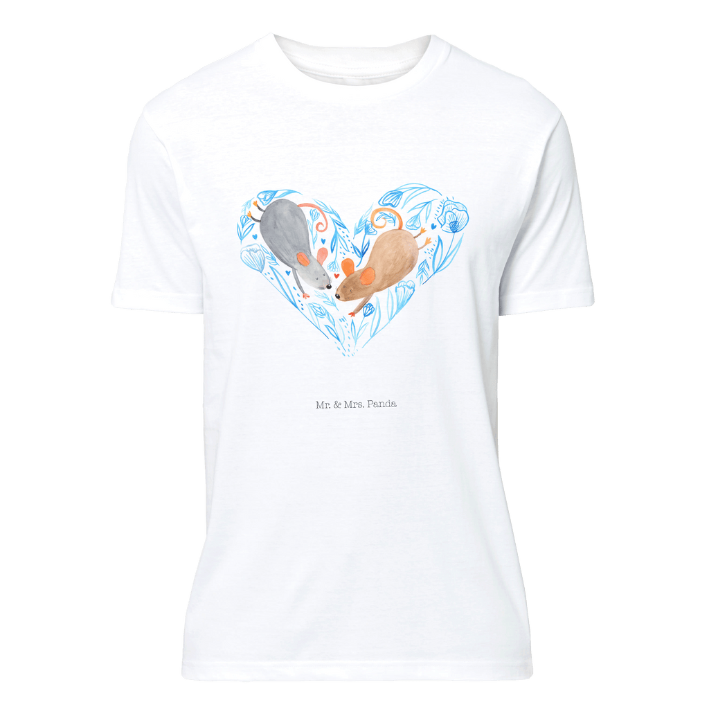 T-Shirt Standard Mäuse Herz T-Shirt, Shirt, Tshirt, Lustiges T-Shirt, T-Shirt mit Spruch, Party, Junggesellenabschied, Jubiläum, Geburstag, Herrn, Damen, Männer, Frauen, Schlafshirt, Nachthemd, Sprüche, Liebe, Partner, Freund, Freundin, Ehemann, Ehefrau, Heiraten, Verlobung, Heiratsantrag, Liebesgeschenk, Jahrestag, Hocheitstag, Maus, Mäuse, Liebesbotschaft, Liebesbeweis, Hochzeit, Lieblingsmensch, Gemeinsamkeit, Love, Geschenk für zwei