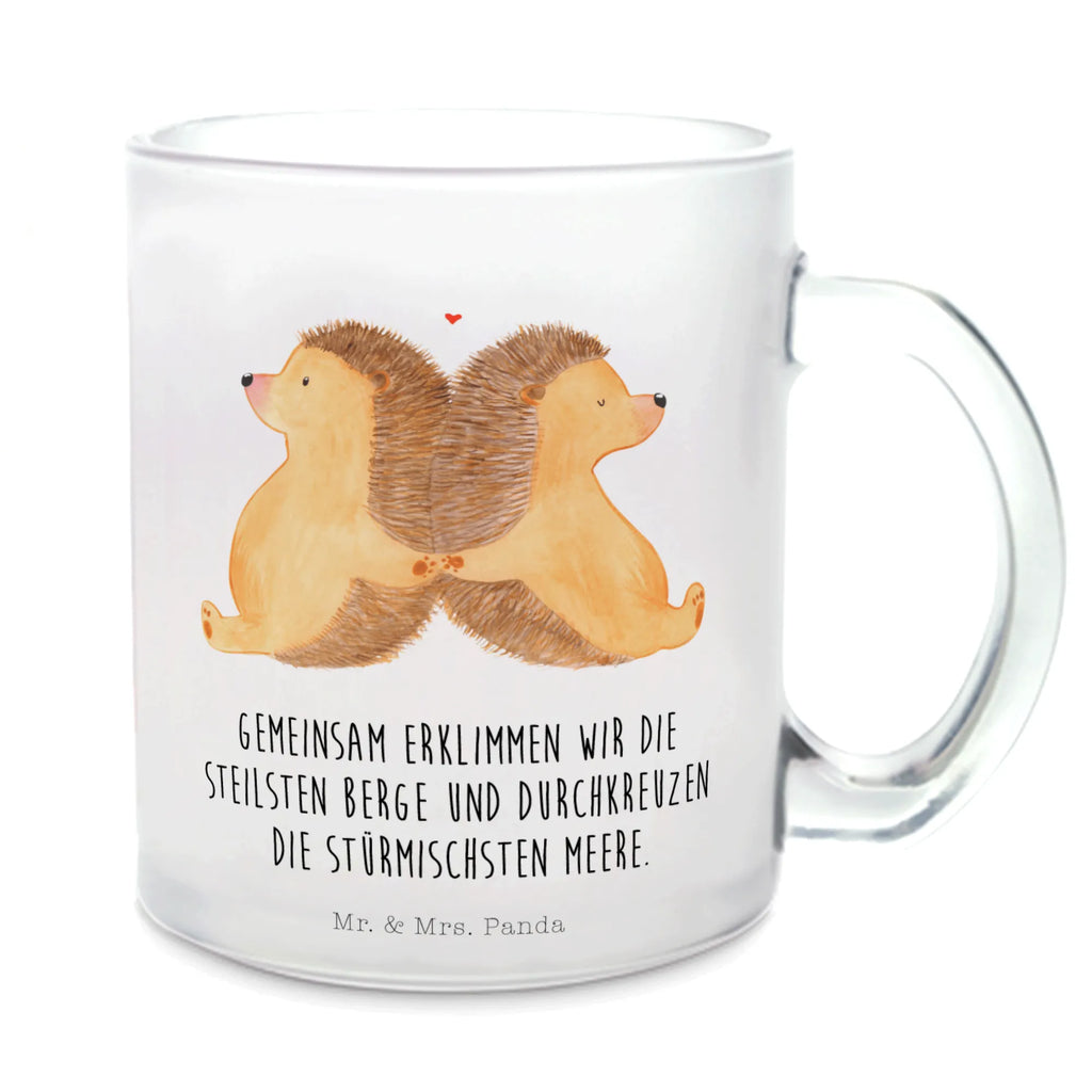 Teetasse Igel händchenhaltend Teetasse, Teeglas, Teebecher, Tasse mit Henkel, Tasse, Glas Teetasse, Teetasse aus Glas, Liebe, Partner, Freund, Freundin, Ehemann, Ehefrau, Heiraten, Verlobung, Heiratsantrag, Liebesgeschenk, Jahrestag, Hocheitstag, Igel, Igelliebe, Hand in Hand, Liebesbeweis, große Liebe, Liebesbotschaft, Hochzeit, Lieblingsmensch, Gemeinsamkeit, Love, Geschenk für zwei