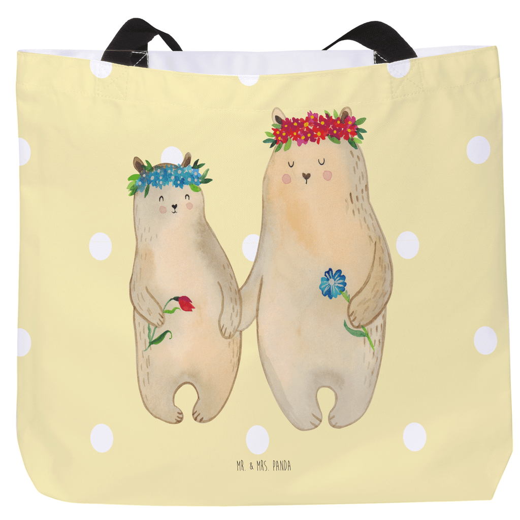 Shopper Bären mit Blumenkranz Beutel, Einkaufstasche, Tasche, Strandtasche, Einkaufsbeutel, Shopper, Schultasche, Freizeittasche, Tragebeutel, Schulbeutel, Alltagstasche, Familie, Vatertag, Muttertag, Bruder, Schwester, Mama, Papa, Oma, Opa, Bär, Bären, Mutter, Mutti, Mami, Lieblingsmensch, Lieblingsmama, beste Mutter, weltbeste Mama, Geschenk Mama. Muttertag, Tochter, Kind, Kinder, Töchter, Family, Vorbild