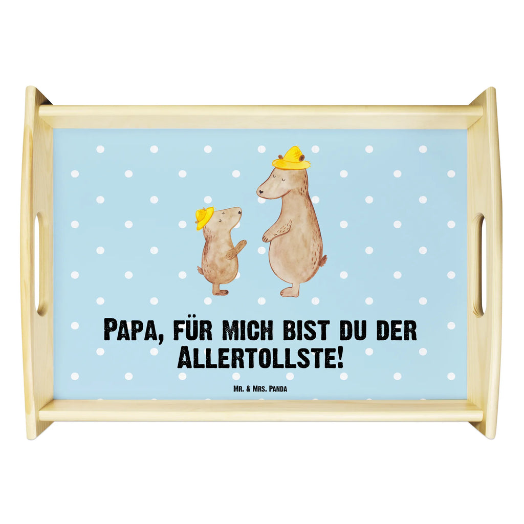 Serviertablett Bären mit Hut Serviertablett, Tablett, Holztablett, Küchentablett, Dekotablett, Frühstückstablett, Familie, Vatertag, Muttertag, Bruder, Schwester, Mama, Papa, Oma, Opa, Bär, Bären, Vater, Papi, Paps, Dad, Daddy, Lieblingsmensch, Sohn, Söhne, Kind, Kinder, Vater-Sohn, Family, Vorbild