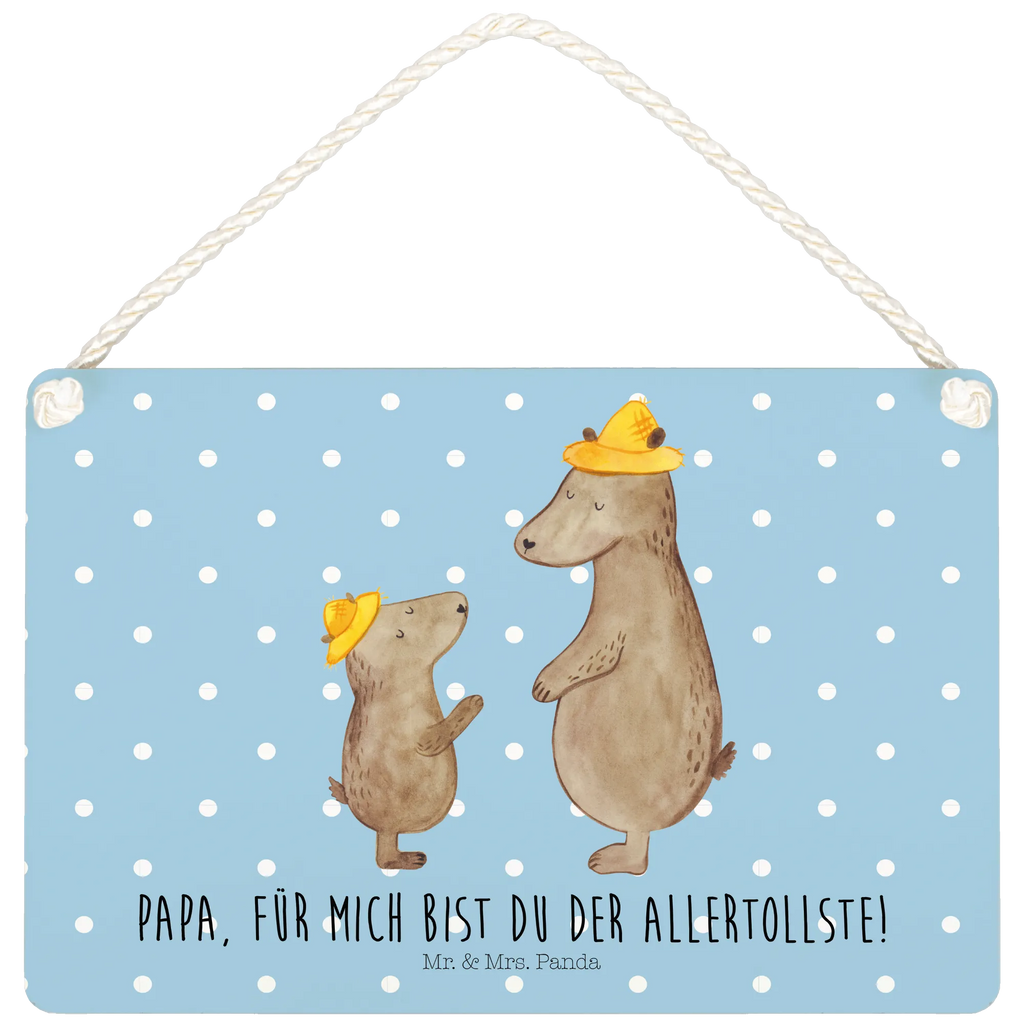 Deko Schild Bären mit Hut Dekoschild, Deko Schild, Schild, Tür Schild, Türschild, Holzschild, Wandschild, Wanddeko, Familie, Vatertag, Muttertag, Bruder, Schwester, Mama, Papa, Oma, Opa, Bär, Bären, Vater, Papi, Paps, Dad, Daddy, Lieblingsmensch, Sohn, Söhne, Kind, Kinder, Vater-Sohn, Family, Vorbild