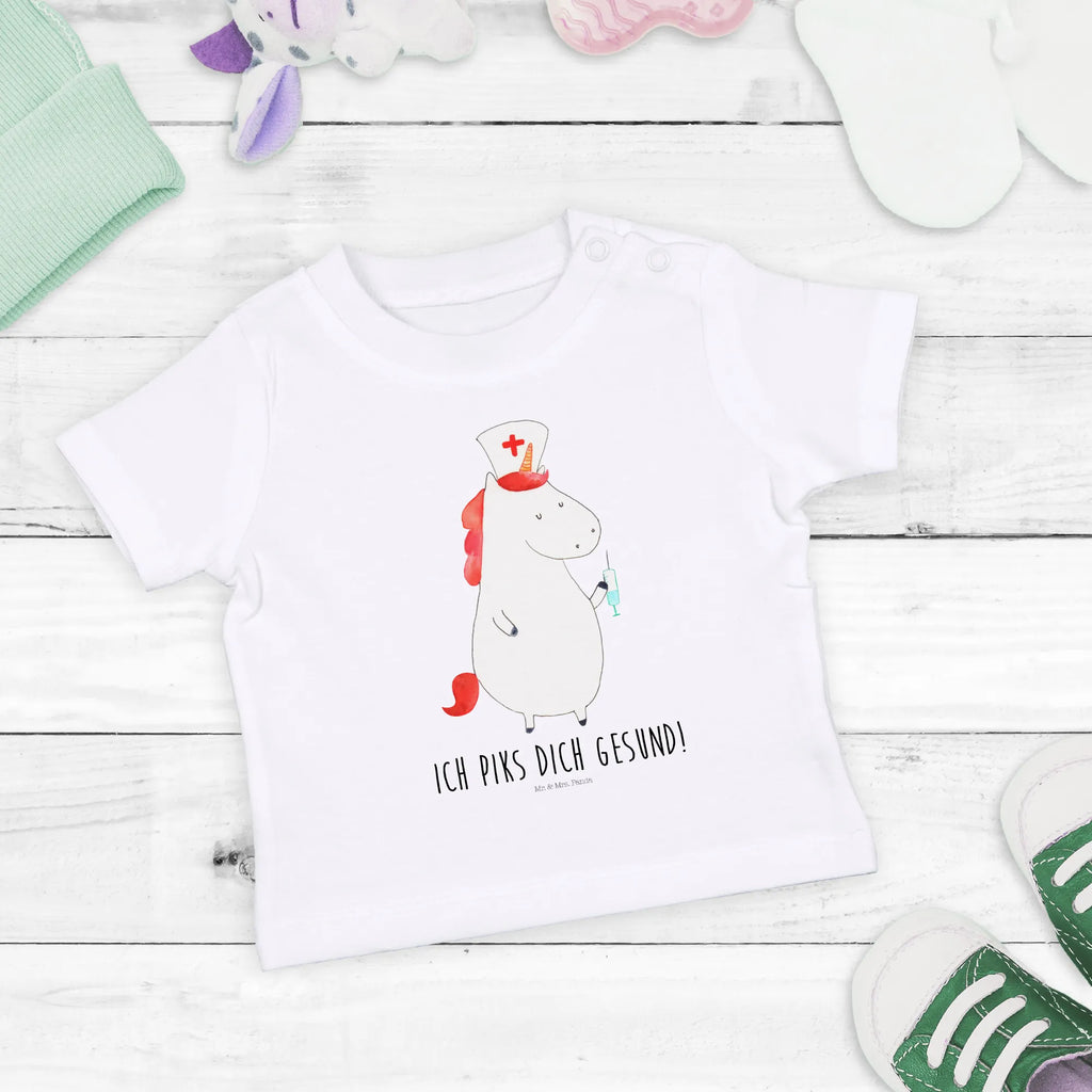 Organic Baby Shirt Einhorn Krankenschwester Baby T-Shirt, Jungen Baby T-Shirt, Mädchen Baby T-Shirt, Shirt, Einhorn, Einhörner, Einhorn Deko, Pegasus, Unicorn, Krankenschwester Geschenk, Krankenpfleger Geschenk, Krankenpflegerin, Krankenschwester Dankeschön, Krankenhaus, Ärztin Geschenk