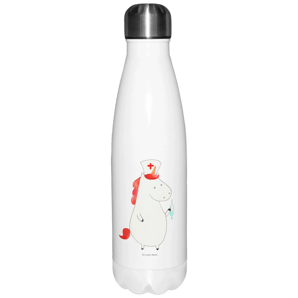 Thermosflasche Einhorn Krankenschwester Isolierflasche, Thermoflasche, Trinkflasche, Thermos, Edelstahl, Einhorn, Einhörner, Einhorn Deko, Pegasus, Unicorn, Krankenschwester Geschenk, Krankenpfleger Geschenk, Krankenpflegerin, Krankenschwester Dankeschön, Krankenhaus, Ärztin Geschenk