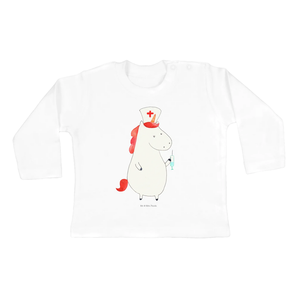 Baby Longsleeve Einhorn Krankenschwester Mädchen, Jungen, Baby, Langarm, Bio, Kleidung, Einhorn, Einhörner, Einhorn Deko, Unicorn, Krankenschwester Geschenk, Krankenpfleger Geschenk, Krankenpflegerin, Krankenschwester Dankeschön, Krankenhaus, Ärztin Geschenk