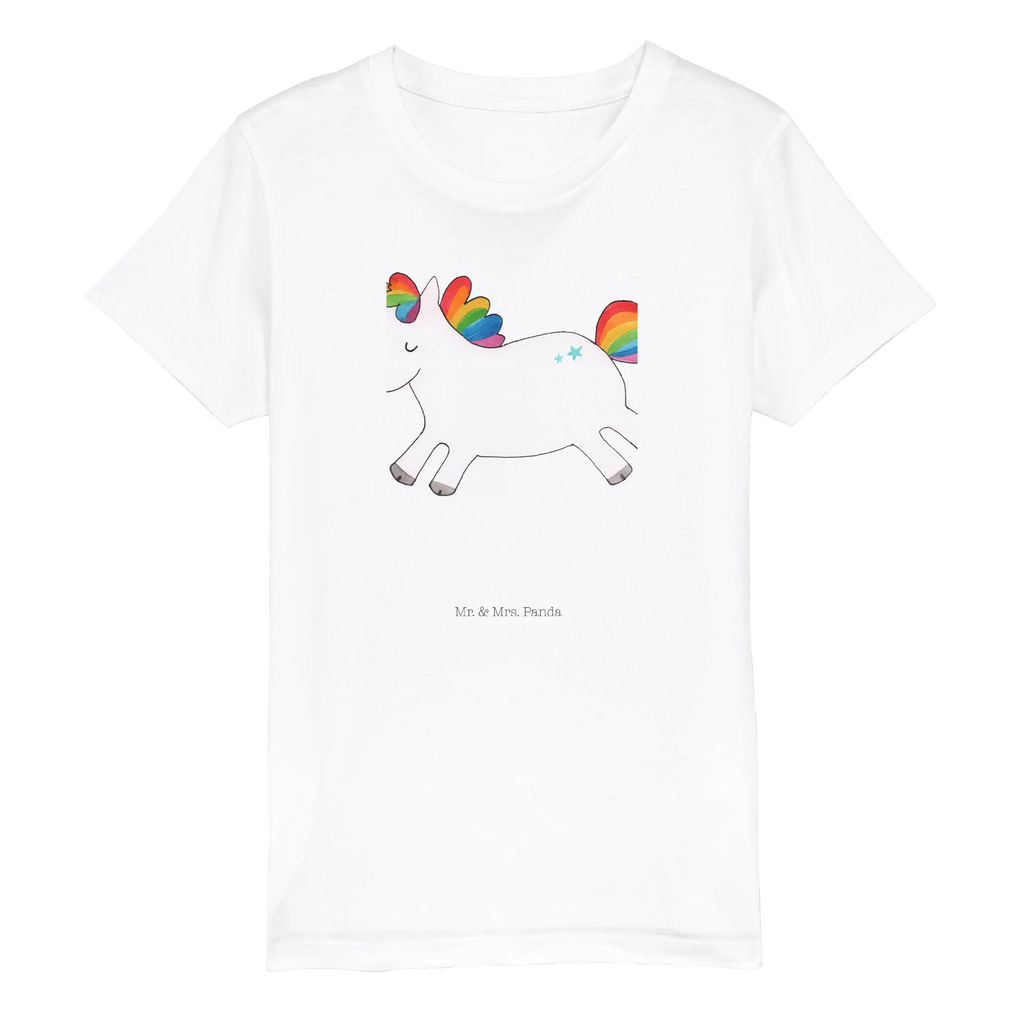 Organic Kinder T-Shirt Einhorn Happy Kinder T-Shirt, Kinder T-Shirt Mädchen, Kinder T-Shirt Jungen, Einhorn, Einhörner, Einhorn Deko, Pegasus, Unicorn, glücklich, fröhlich, Spaß, Freude, Lebensfreude, witzig, spannend, Lächeln, Lachen