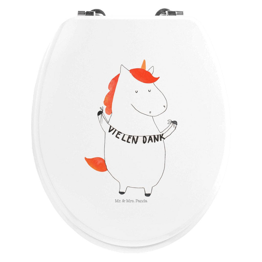 Motiv WC Sitz Einhorn Vielen Dank Klobrille, Klodeckel, Toilettendeckel, WC-Sitz, Toilette, Einhorn, Einhörner, Einhorn Deko, Pegasus, Unicorn, Danke, vielen Dank, Dankeschön, Danksagung