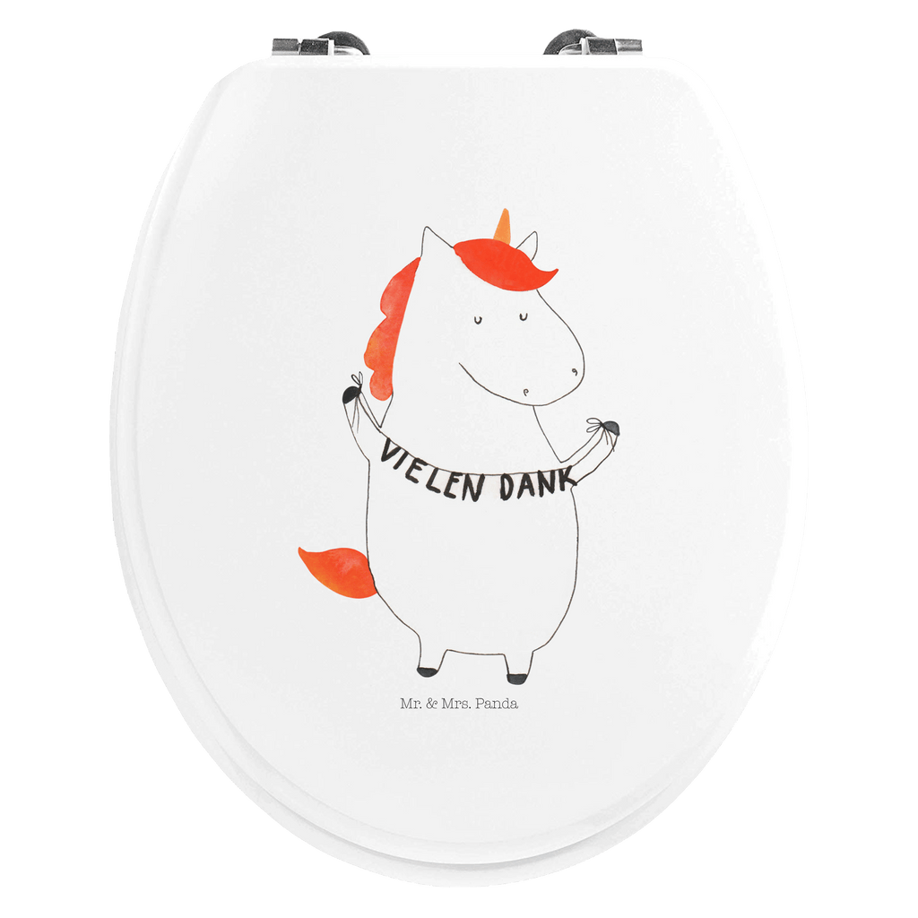 Motiv WC Sitz Einhorn Vielen Dank Klobrille, Klodeckel, Toilettendeckel, WC-Sitz, Toilette, Einhorn, Einhörner, Einhorn Deko, Pegasus, Unicorn, Danke, vielen Dank, Dankeschön, Danksagung