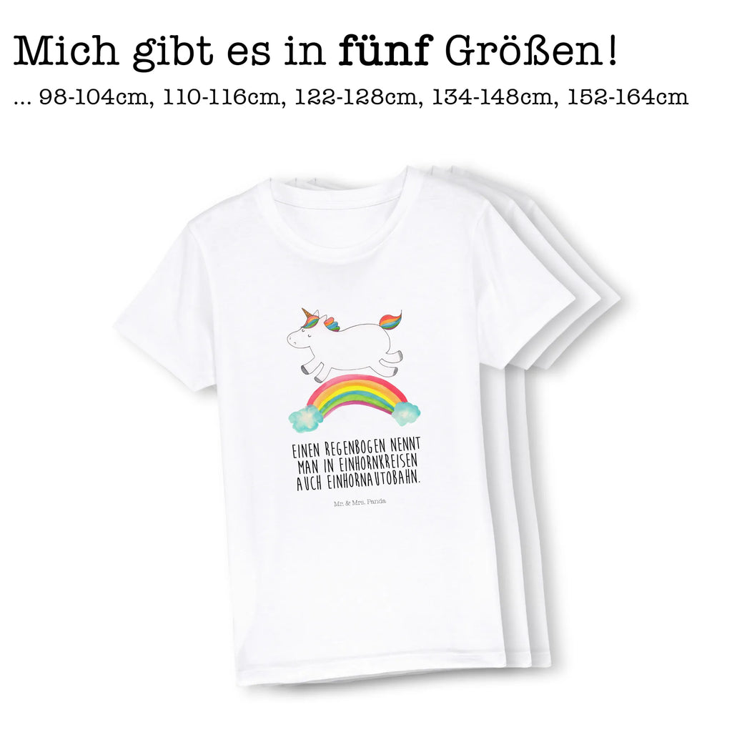 Organic Kinder T-Shirt Einhorn Regenbogen Kinder T-Shirt, Kinder T-Shirt Mädchen, Kinder T-Shirt Jungen, Einhorn, Einhörner, Einhorn Deko, Pegasus, Unicorn, Regenbogen, Glitzer, Einhornpower, Erwachsenwerden, Einhornautobahn