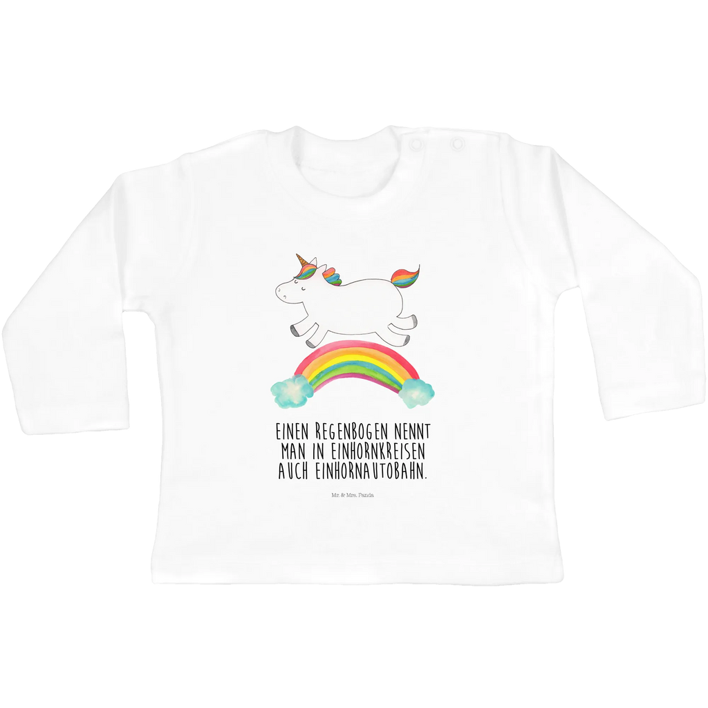 Baby Longsleeve Einhorn Regenbogen Mädchen, Jungen, Baby, Langarm, Bio, Kleidung, Einhorn, Einhörner, Einhorn Deko, Pegasus, Unicorn, Regenbogen, Glitzer, Einhornpower, Erwachsenwerden, Einhornautobahn