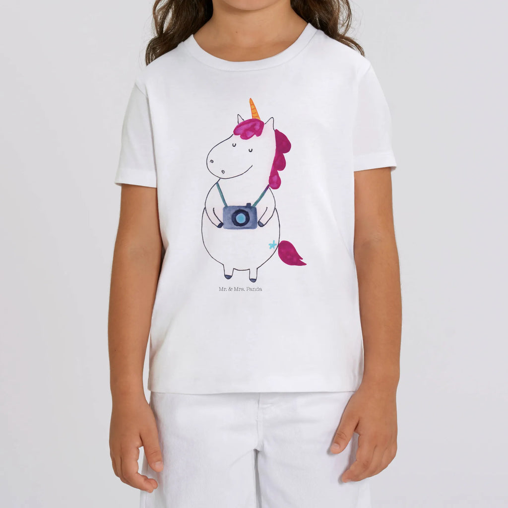 Organic Kinder T-Shirt Einhorn Fotograf Kinder T-Shirt, Kinder T-Shirt Mädchen, Kinder T-Shirt Jungen, Einhorn, Einhörner, Einhorn Deko, Pegasus, Unicorn, Fotograf, Fotografie, Kamera, Reisen, Weltreise, Weltenbummler, Urlaub, Tourist, Kurztrip, Reise, Städtereise