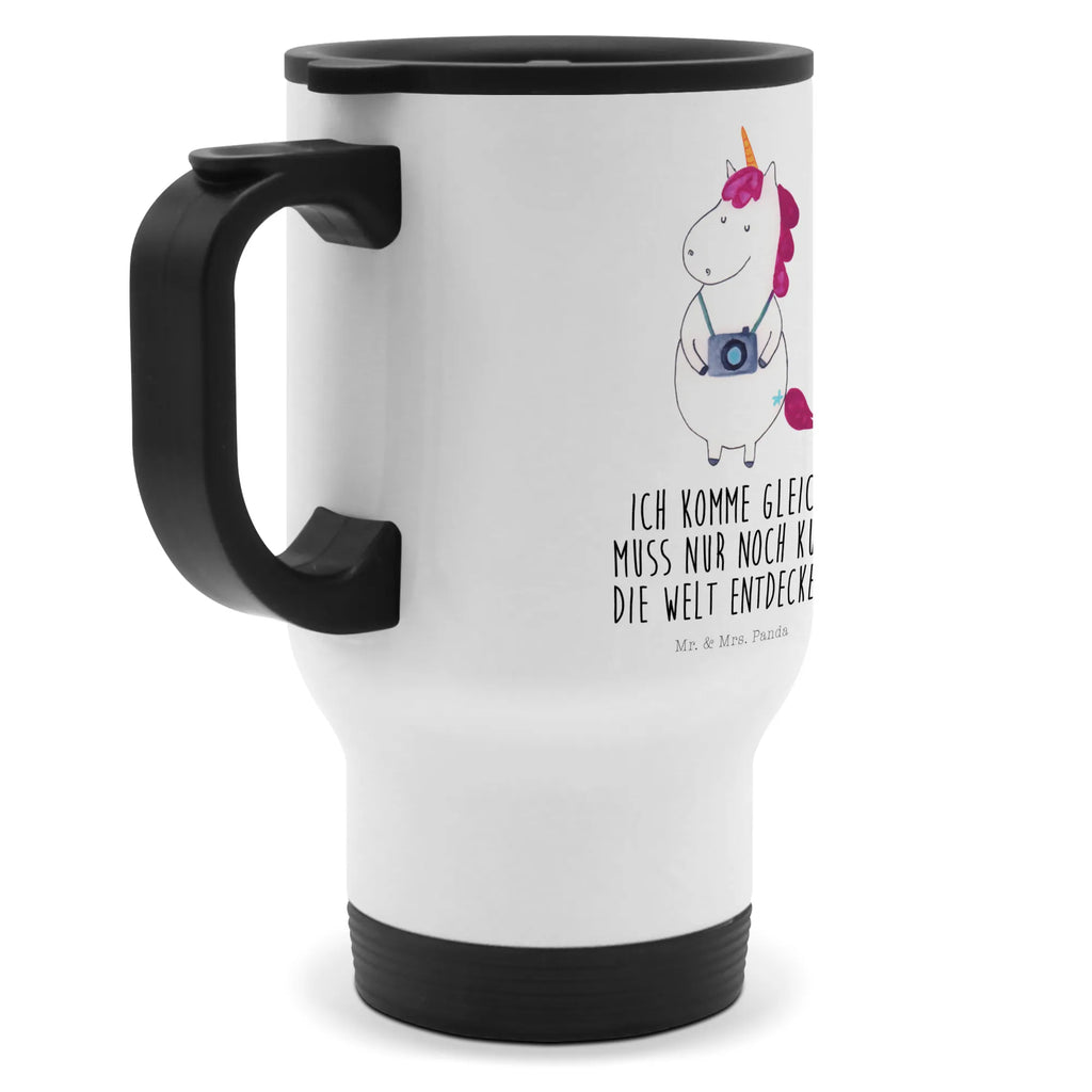 Thermobecher Einhorn Fotograf Thermobecher, To Go Becher, Thermotasse, Kaffeebecher, Isolierbecher, Thermobecher To Go, Warmhaltetasse, Edelstahlbecher, Reisebecher, Tasse mit Deckel, Thermobecher für 400 ml, Kaffeetasse zum Mitnehmen, Tasse zum Mitnehmen, Spülmaschinenfest, Einhorn, Einhörner, Einhorn Deko, Pegasus, Unicorn, Fotograf, Fotografie, Kamera, Reisen, Weltreise, Weltenbummler, Urlaub, Tourist, Kurztrip, Reise, Städtereise