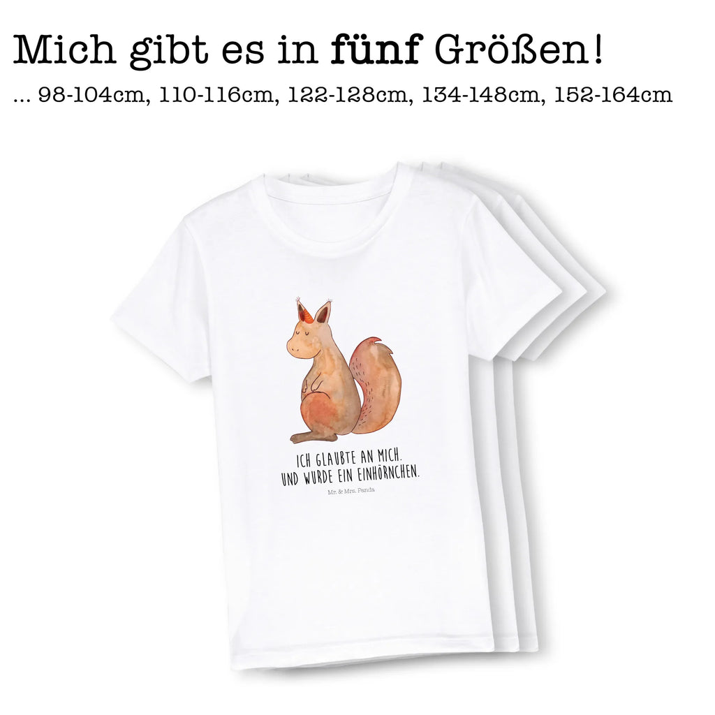 Organic Kinder T-Shirt Einhorn Glauben Kinder T-Shirt, Kinder T-Shirt Mädchen, Kinder T-Shirt Jungen, Einhorn, Einhörner, Einhorn Deko, Pegasus, Unicorn, Einhörnchen, Eichhörnchen, Eichhorn