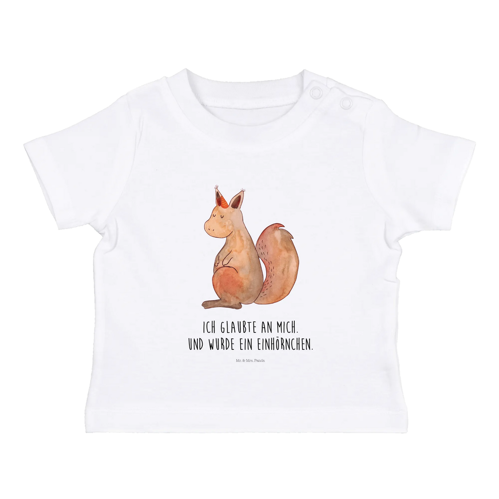 Organic Baby Shirt Einhorn Glauben Baby T-Shirt, Jungen Baby T-Shirt, Mädchen Baby T-Shirt, Shirt, Einhorn, Einhörner, Einhorn Deko, Unicorn, Einhörnchen, Eichhörnchen, Eichhorn