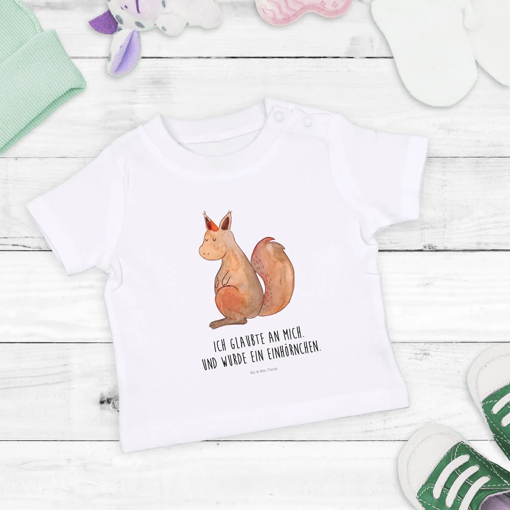 Organic Baby Shirt Einhorn Glauben Baby T-Shirt, Jungen Baby T-Shirt, Mädchen Baby T-Shirt, Shirt, Einhorn, Einhörner, Einhorn Deko, Unicorn, Einhörnchen, Eichhörnchen, Eichhorn