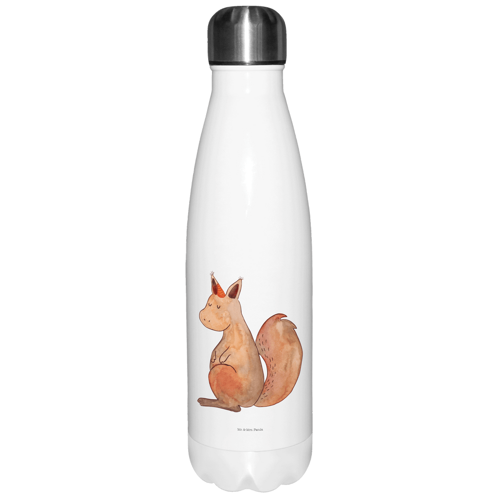 Thermosflasche Einhörnchen Glaube Isolierflasche, Thermoflasche, Trinkflasche, Thermos, Edelstahl, Einhorn, Einhörner, Einhorn Deko, Pegasus, Unicorn, Einhörnchen, Eichhörnchen, Eichhorn