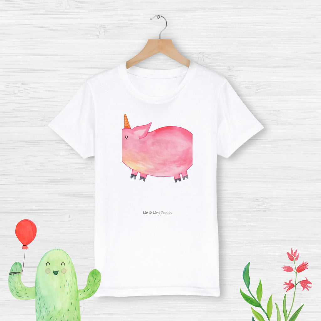 Organic Kinder T-Shirt Einhorn Schwein Kinder T-Shirt, Kinder T-Shirt Mädchen, Kinder T-Shirt Jungen, Einhorn, Einhörner, Einhorn Deko, Pegasus, Unicorn, Party, Spaß, Schwein, Schweinhorn, Bauer, witzig. lustig, Spruch, geschenk, Pig, Piggy, funny, english, englisch