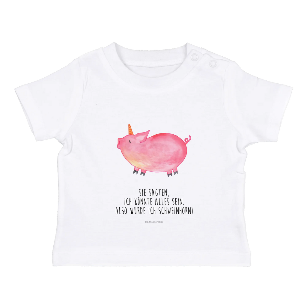 Organic Baby Shirt Einhorn Schwein Baby T-Shirt, Jungen Baby T-Shirt, Mädchen Baby T-Shirt, Shirt, Einhorn, Einhörner, Einhorn Deko, Pegasus, Unicorn, Party, Spaß, Schwein, Schweinhorn, Bauer, witzig. lustig, Spruch, geschenk, Pig, Piggy, funny, english, englisch