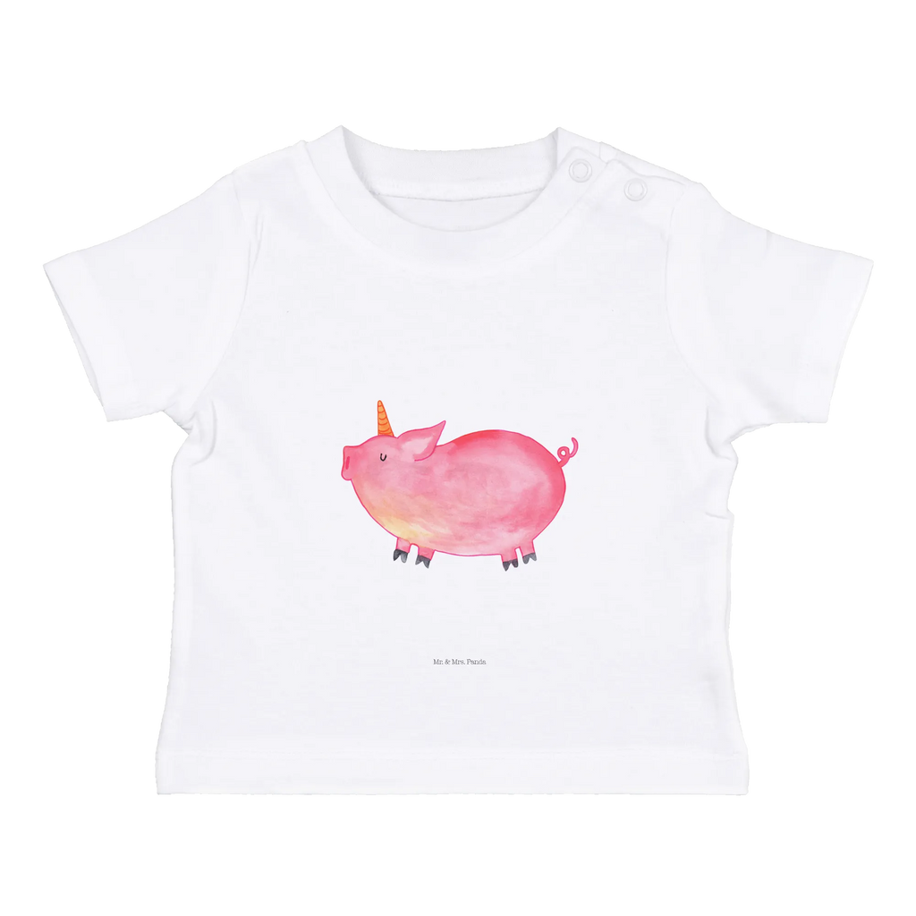 Organic Baby Shirt Einhorn Schwein Baby T-Shirt, Jungen Baby T-Shirt, Mädchen Baby T-Shirt, Shirt, Einhorn, Einhörner, Einhorn Deko, Pegasus, Unicorn, Party, Spaß, Schwein, Schweinhorn, Bauer, witzig. lustig, Spruch, geschenk, Pig, Piggy, funny, english, englisch