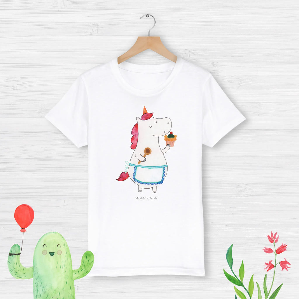 Organic Kinder T-Shirt Einhorn Küche Kinder T-Shirt, Kinder T-Shirt Mädchen, Kinder T-Shirt Jungen, Einhorn, Einhörner, Einhorn Deko, Pegasus, Unicorn, backen, Muffin, Motivation, Träumer, träumen, Bäckerin, Hobbykoch, Koch, Torte, Kuchen