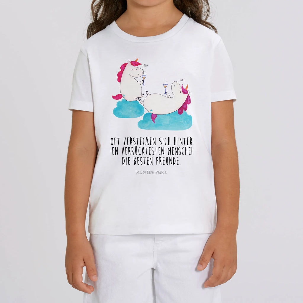 Organic Kinder T-Shirt Einhorn Sekt Kinder T-Shirt, Kinder T-Shirt Mädchen, Kinder T-Shirt Jungen, Einhorn, Einhörner, Einhorn Deko, Unicorn, Freundinnen, Freundin, BFF, Sekt, Mädelsabend, Spaß, Party, Korken, Anstoßen, Beste