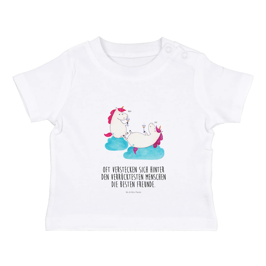 Organic Baby Shirt Einhorn Sekt Baby T-Shirt, Jungen Baby T-Shirt, Mädchen Baby T-Shirt, Shirt, Einhorn, Einhörner, Einhorn Deko, Pegasus, Unicorn, Freundinnen, Freundin, BFF, Sekt, Mädelsabend, Spaß, Party, Korken, Anstoßen, Beste