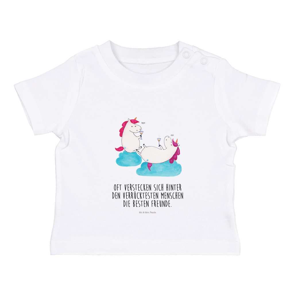 Organic Baby Shirt Einhorn Sekt Baby T-Shirt, Jungen Baby T-Shirt, Mädchen Baby T-Shirt, Shirt, Einhorn, Einhörner, Einhorn Deko, Pegasus, Unicorn, Freundinnen, Freundin, BFF, Sekt, Mädelsabend, Spaß, Party, Korken, Anstoßen, Beste