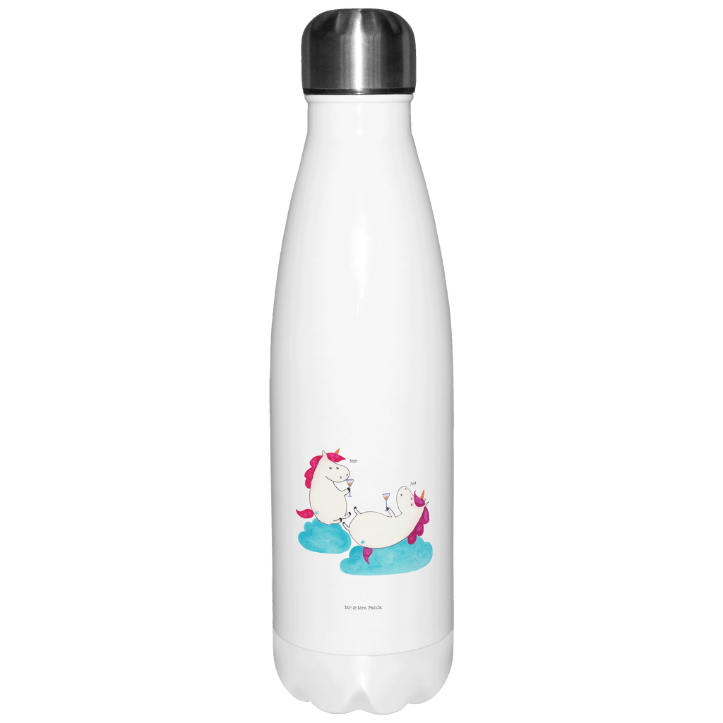 Thermosflasche Einhörner Sekt Isolierflasche, Thermoflasche, Trinkflasche, Thermos, Edelstahl, Einhorn, Einhörner, Einhorn Deko, Pegasus, Unicorn, Freundinnen, Freundin, BFF, Sekt, Mädelsabend, Spaß, Party, Korken, Anstoßen, Beste