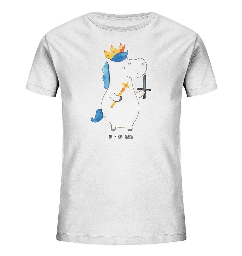 Organic Kinder T-Shirt Einhorn König mit Schwert Kinder T-Shirt, Kinder T-Shirt Mädchen, Kinder T-Shirt Jungen, Einhorn, Einhörner, Einhorn Deko, Pegasus, Unicorn, König, Ritter, Mittelalter