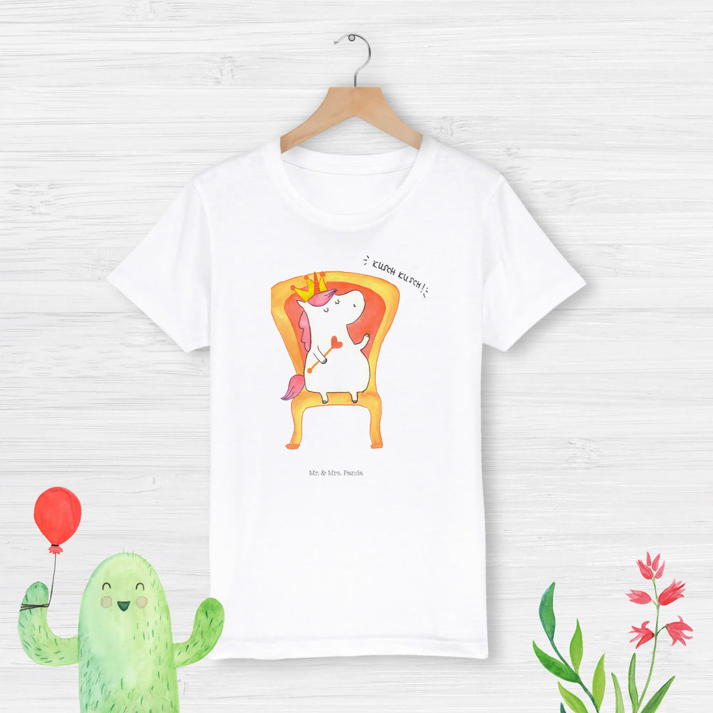 Organic Kinder T-Shirt Einhorn König Kinder T-Shirt, Kinder T-Shirt Mädchen, Kinder T-Shirt Jungen, Einhorn, Einhörner, Einhorn Deko, Pegasus, Unicorn, König, Präsident, Bundeskanzler, Herrscher, Kaiser, Prinzessin, Krone