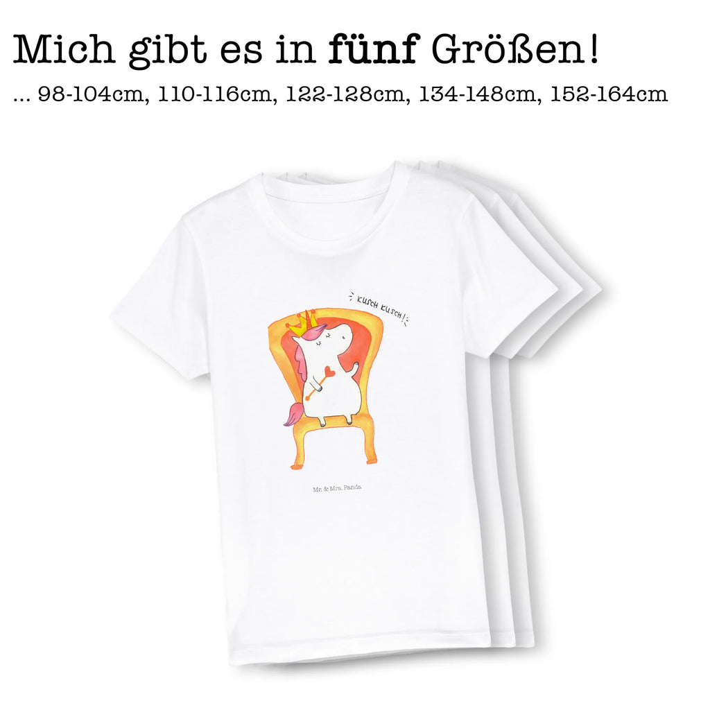 Organic Kinder T-Shirt Einhorn König Kinder T-Shirt, Kinder T-Shirt Mädchen, Kinder T-Shirt Jungen, Einhorn, Einhörner, Einhorn Deko, Pegasus, Unicorn, König, Präsident, Bundeskanzler, Herrscher, Kaiser, Prinzessin, Krone