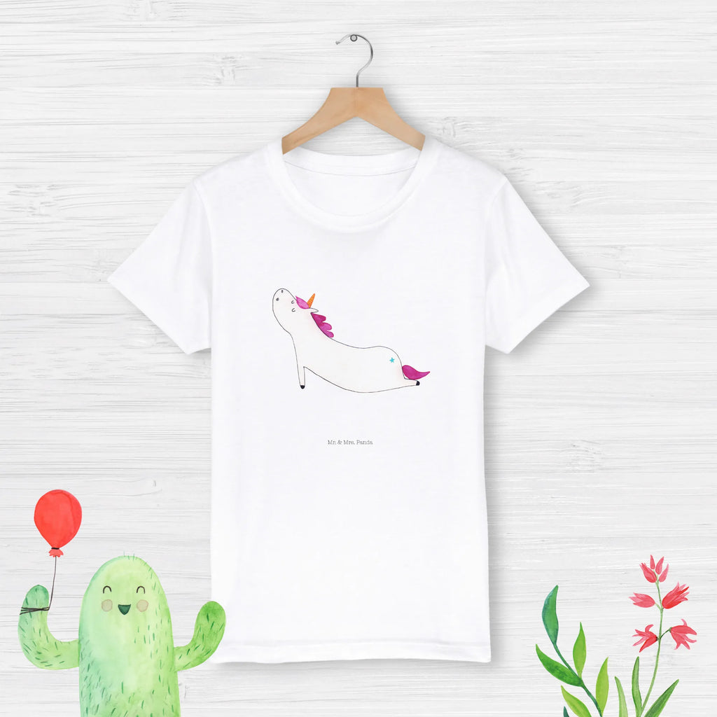 Organic Kinder T-Shirt Einhorn Yoga Kinder T-Shirt, Kinder T-Shirt Mädchen, Kinder T-Shirt Jungen, Einhorn, Einhörner, Einhorn Deko, Pegasus, Unicorn, Yoga, Namaste, Achtsamkeit, Entspannung, Joga, Yogamatte, Sport, lustig, witzig, süß