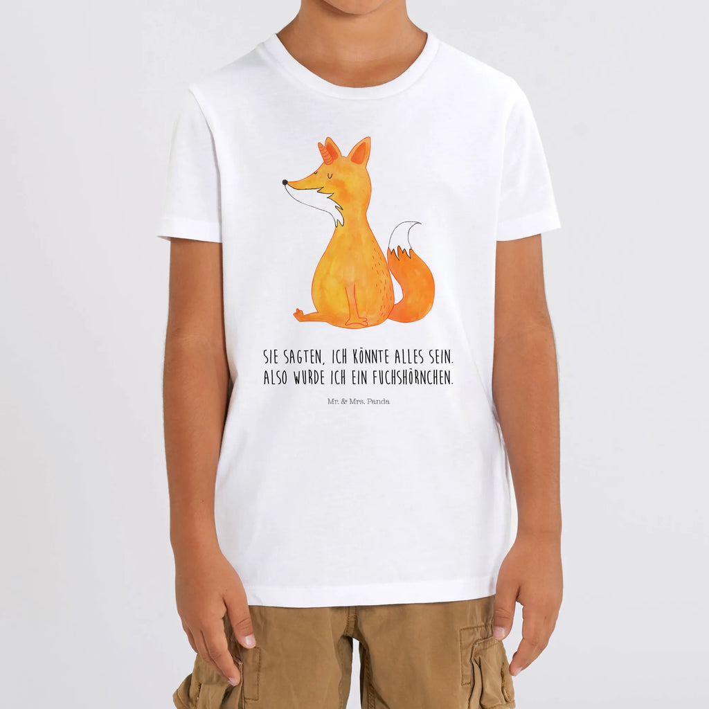 Organic Kinder T-Shirt Einhorn Wunsch Kinder T-Shirt, Kinder T-Shirt Mädchen, Kinder T-Shirt Jungen, Einhorn, Einhörner, Einhorn Deko, Pegasus, Unicorn, Fuchs, Unicorns, Fuchshörnchen, Fuchshorn, Foxycorn, Füchse