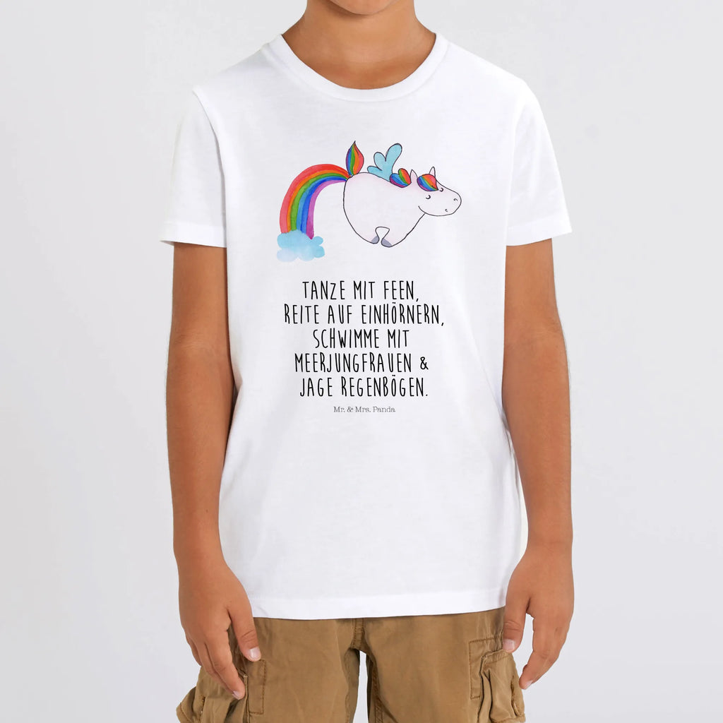 Organic Kinder T-Shirt Einhorn Fliegendes Pferd Kinder T-Shirt, Kinder T-Shirt Mädchen, Kinder T-Shirt Jungen, Einhorn, Einhörner, Einhorn Deko, Pegasus, Unicorn, Regenbogen, Spielen, Realität, Glitzer, Erwachsenwerden