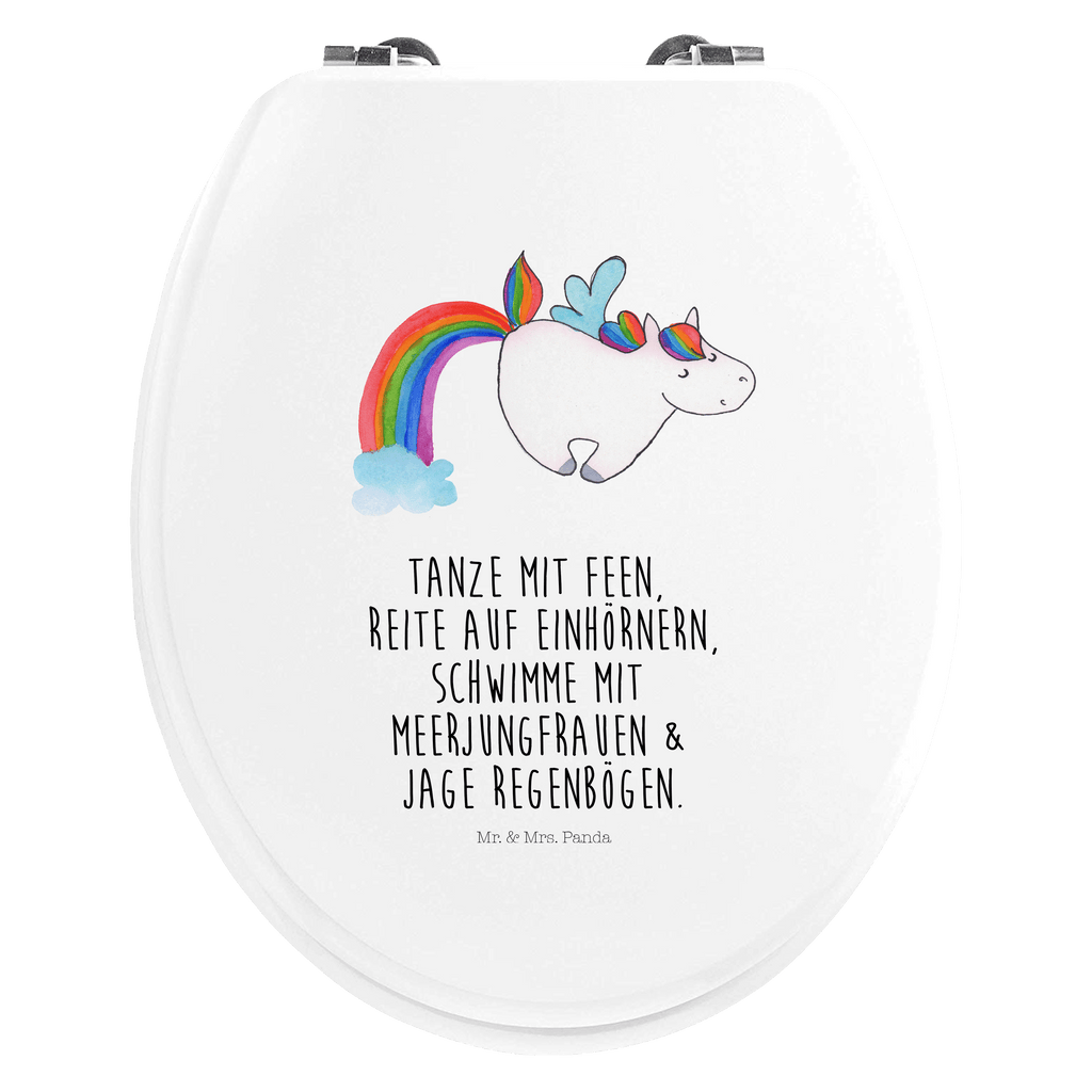 Motiv WC Sitz Einhorn Fliegendes Pferd Klobrille, Klodeckel, Toilettendeckel, WC-Sitz, Toilette, Einhorn, Einhörner, Einhorn Deko, Pegasus, Unicorn, Regenbogen, Spielen, Realität, Glitzer, Erwachsenwerden