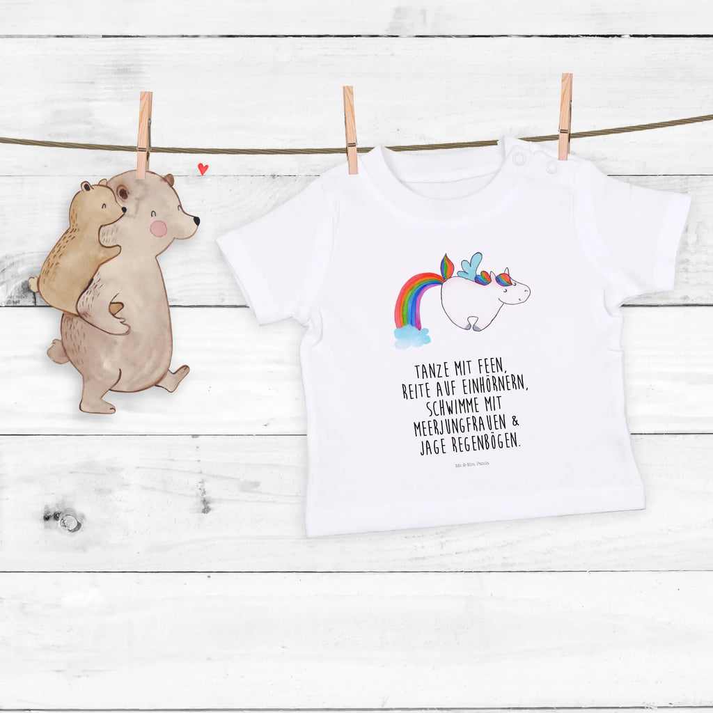 Organic Baby Shirt Einhorn Pegasus Baby T-Shirt, Jungen Baby T-Shirt, Mädchen Baby T-Shirt, Shirt, Einhorn, Einhörner, Einhorn Deko, Pegasus, Unicorn, Regenbogen, Spielen, Realität, Glitzer, Erwachsenwerden