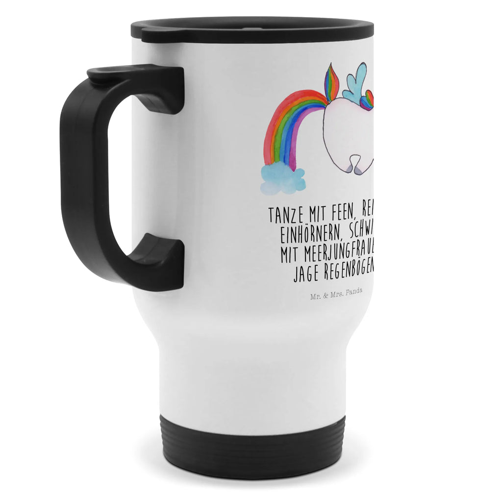 Thermobecher Einhorn Pegasus Thermobecher, To Go Becher, Thermotasse, Kaffeebecher, Isolierbecher, Thermobecher To Go, Warmhaltetasse, Edelstahlbecher, Reisebecher, Tasse mit Deckel, Thermobecher für 400 ml, Kaffeetasse zum Mitnehmen, Tasse zum Mitnehmen, Spülmaschinenfest, Einhorn, Einhörner, Einhorn Deko, Pegasus, Unicorn, Regenbogen, Spielen, Realität, Glitzer, Erwachsenwerden