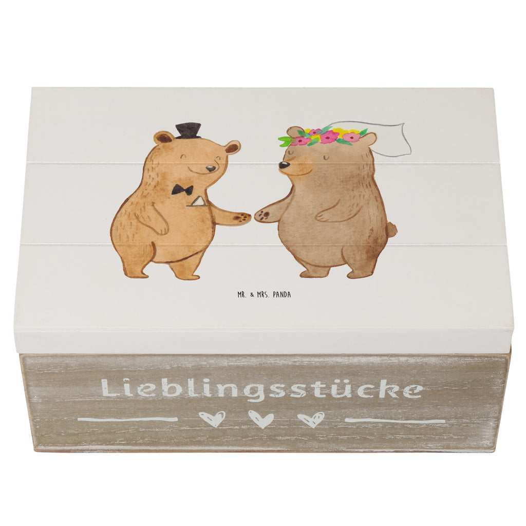 Holzkiste Bären Heirat Holzkiste, Kiste, Schatzkiste, Truhe, Schatulle, XXL, Erinnerungsbox, Erinnerungskiste, Dekokiste, Aufbewahrungsbox, Geschenkbox, Geschenkdose, Hochzeit, Hochzeitsgeschenk, Ehe, Hochzeitsfeier, Trauung, Trauungsgeschenk, Hochzeitskarte, Verlobungsfeier, Verlobungsgeschenk, Hochzeitsgeschenkideen, Hochzeitsgeschenke für Brautpaar, Hochzeitstag, Geschenk zur Hochzeit