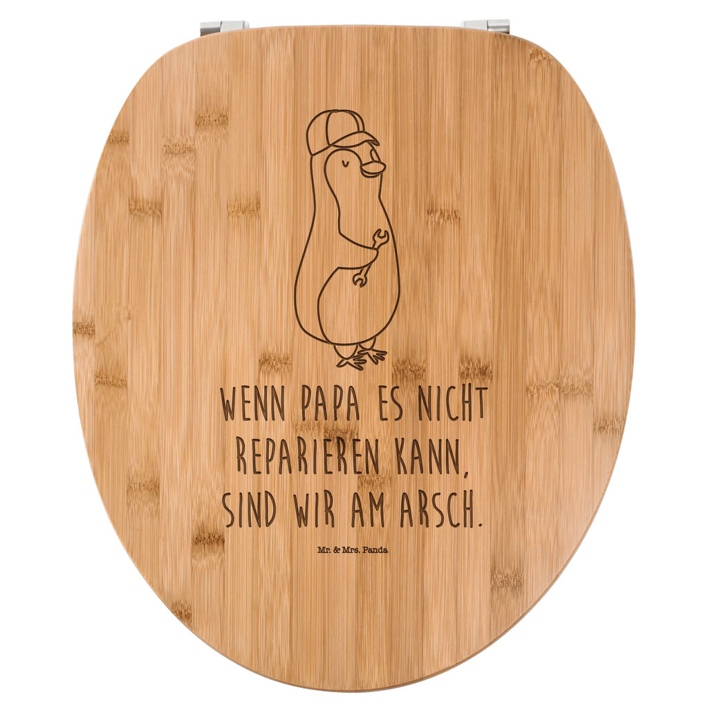 WC Sitz Wenn Papa es nicht reparieren kann, sind wir am Arsch Klobrille, Klodeckel, Toilettendeckel, WC-Sitz, Toilette, Familie, Vatertag, Muttertag, Bruder, Schwester, Mama, Papa, Oma, Opa, Vater, Geschenk Papa, Bester Papa der Welt