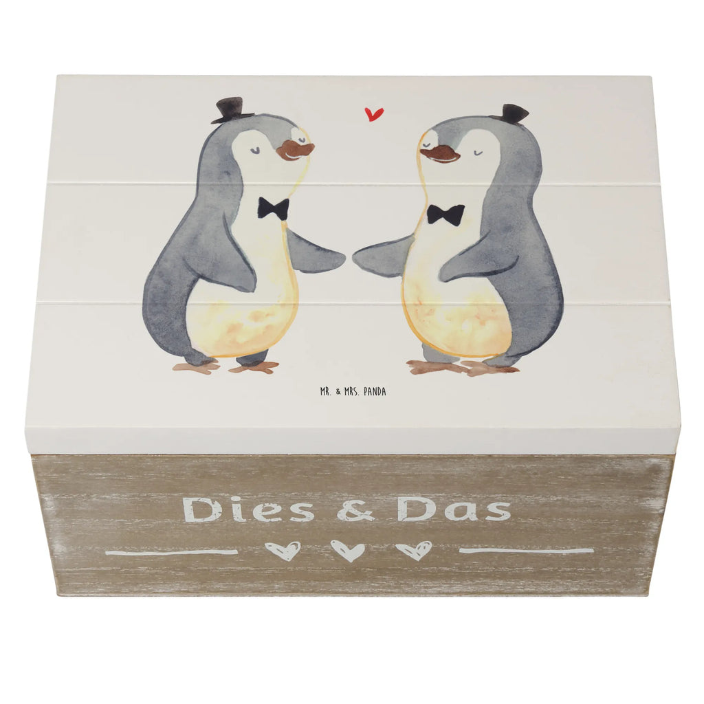 Holzkiste Pinguin Pärchen Gay Pride Holzkiste, Kiste, Schatzkiste, Truhe, Schatulle, XXL, Erinnerungsbox, Erinnerungskiste, Dekokiste, Aufbewahrungsbox, Geschenkbox, Geschenkdose, Hochzeit, Hochzeitsgeschenk, Ehe, Hochzeitsfeier, Trauung, Trauungsgeschenk, Hochzeitskarte, Verlobungsfeier, Verlobungsgeschenk, Hochzeitsgeschenkideen, Hochzeitsgeschenke für Brautpaar