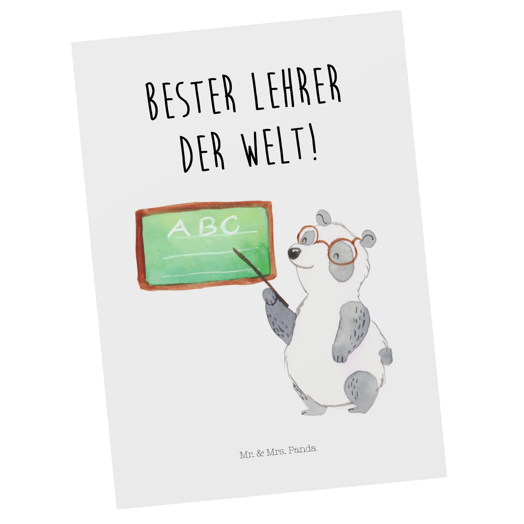 Postkarte Panda Lehrer Postkarte, Karte, Geschenkkarte, Grußkarte, Einladung, Ansichtskarte, Geburtstagskarte, Einladungskarte, Dankeskarte, Ansichtskarten, Einladung Geburtstag, Einladungskarten Geburtstag, Tiermotive, Gute Laune, lustige Sprüche, Tiere