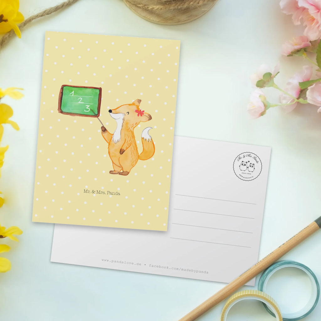 Postkarte Fuchs Lehrerin Postkarte, Karte, Geschenkkarte, Grußkarte, Einladung, Ansichtskarte, Geburtstagskarte, Einladungskarte, Dankeskarte, Ansichtskarten, Einladung Geburtstag, Einladungskarten Geburtstag, Tiermotive, Gute Laune, lustige Sprüche, Tiere