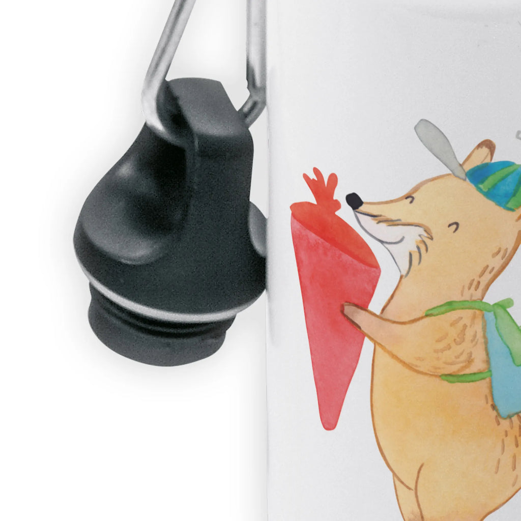 Kindertrinkflasche Fuchs Schulkind Kindertrinkflasche, Kinder Trinkflasche, Trinkflasche, Flasche, Kinderflasche, Kinder, Kids, Kindergarten Flasche, Grundschule, Jungs, Mädchen, Tiermotive, Gute Laune, lustige Sprüche, Tiere